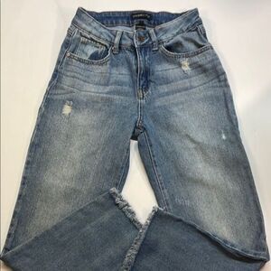 Sincerely Jules Womens High Waisted Distressed Ankle Crop Jeans Sz 0